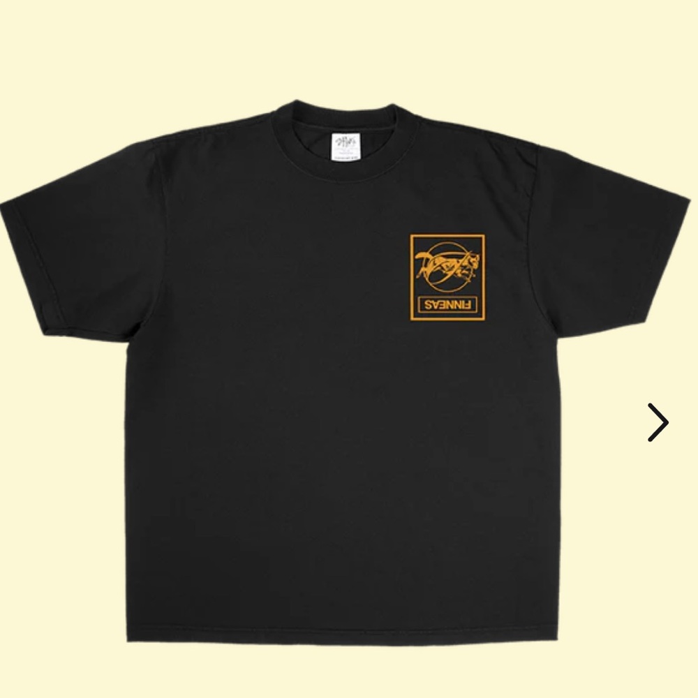 Finneas TEE FOR CRYIN' OUT LOUD TOUR FOX DATEBACK Size Large NWOT black